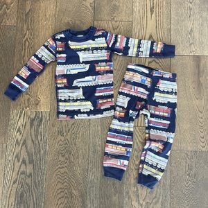 Hanna Andersson long john pajamas size 3T (90 cm)